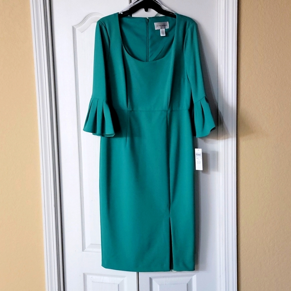 Peacock green ladies dress